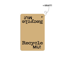 8x Sticker "Recycle mij!"