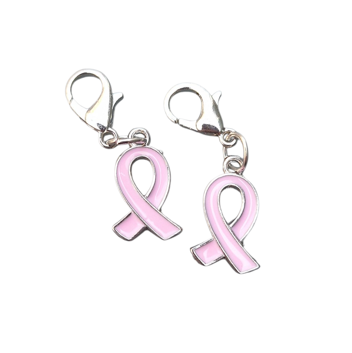 2x Pink Ribbon hanger