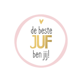 10x Sticker "De Beste Juf ben jij"