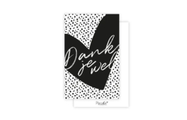 Nynke Ontwerpt Mini-kaart  DANKJEWEL