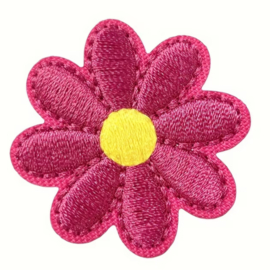 Embleem - 9 stuks - bloemen - mix  - 3.5 x 3.5 cmapplicatie - opstrijken - strijken - patch