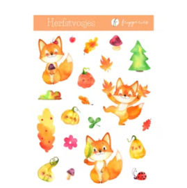 Stickervel A5 Vos Herfst