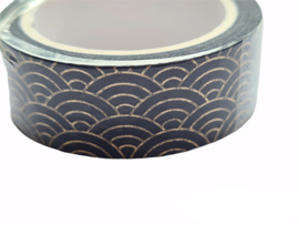 Washi tape blauw golf