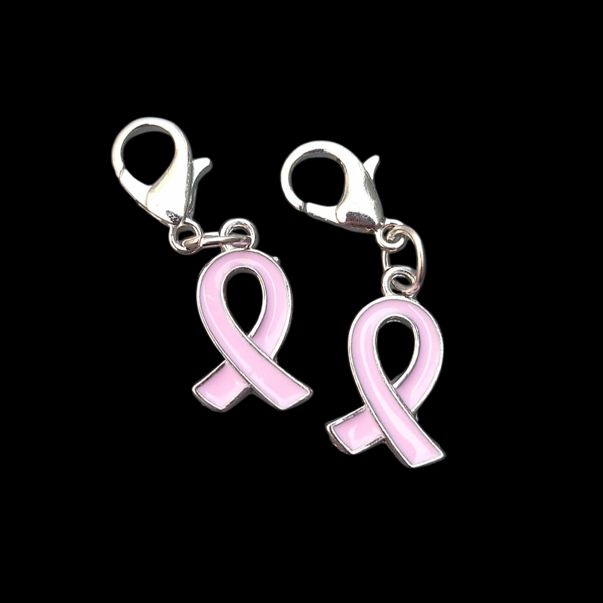 2x Pink Ribbon hanger