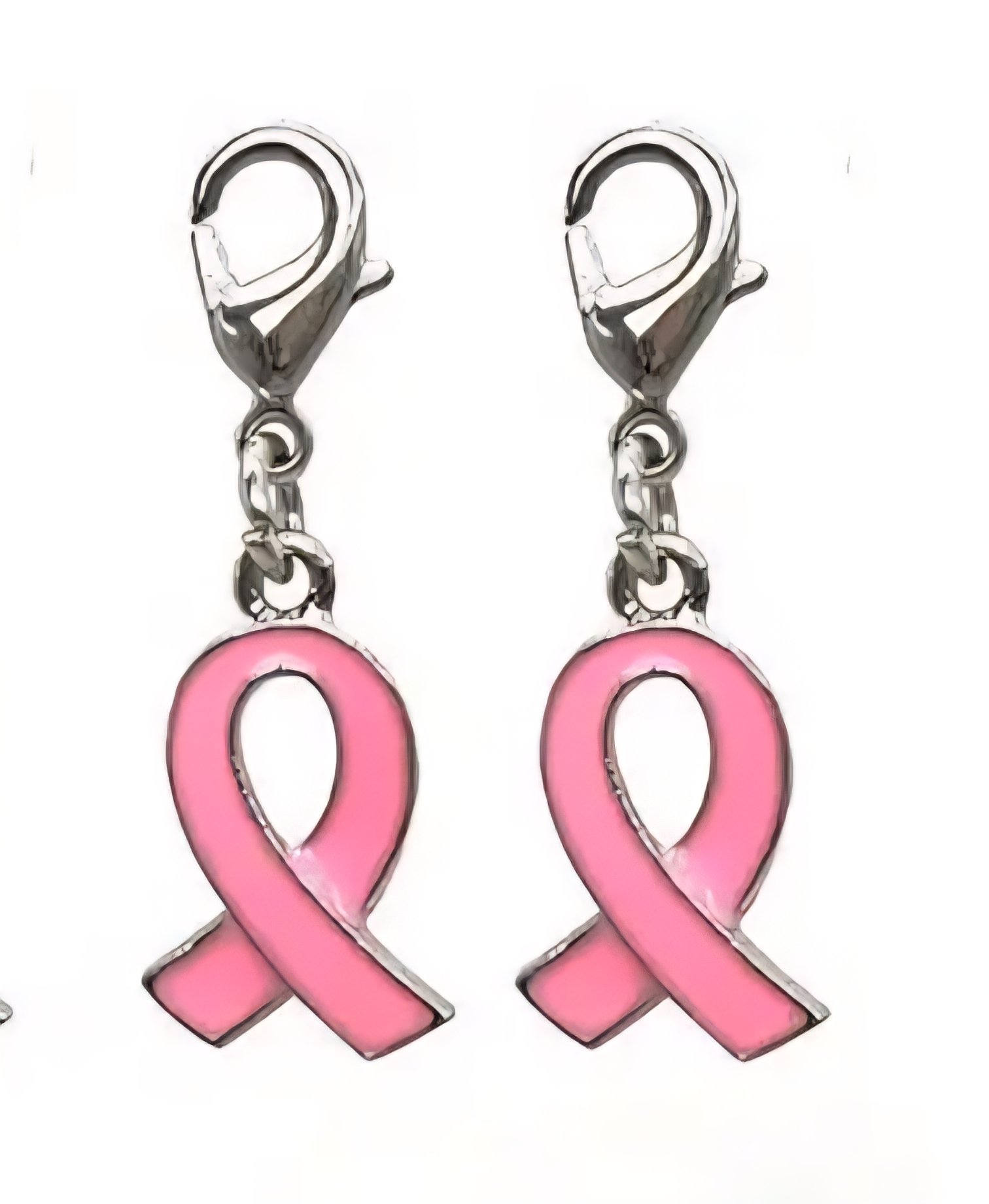 2x Pink Ribbon hanger