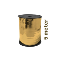 5m sierlint lint - goud - krullint - cadeau versiering - glimmend