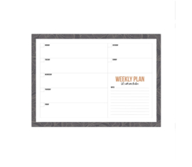 Weekplanner blanco 