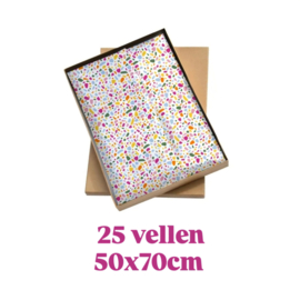 25 vellen vloeipapier Terrazzo color - 50x70cm