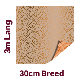 3m Cadeaupapier herfst pompoen - classic  - 30cm breed - dubbelzijdig