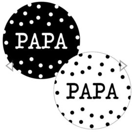 10x papa zwart / wit