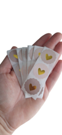 30x Sluitstickers trouwen - trouwkaart - enveloppen  - wedding - sticker - sluotzegels - trouwenvelop