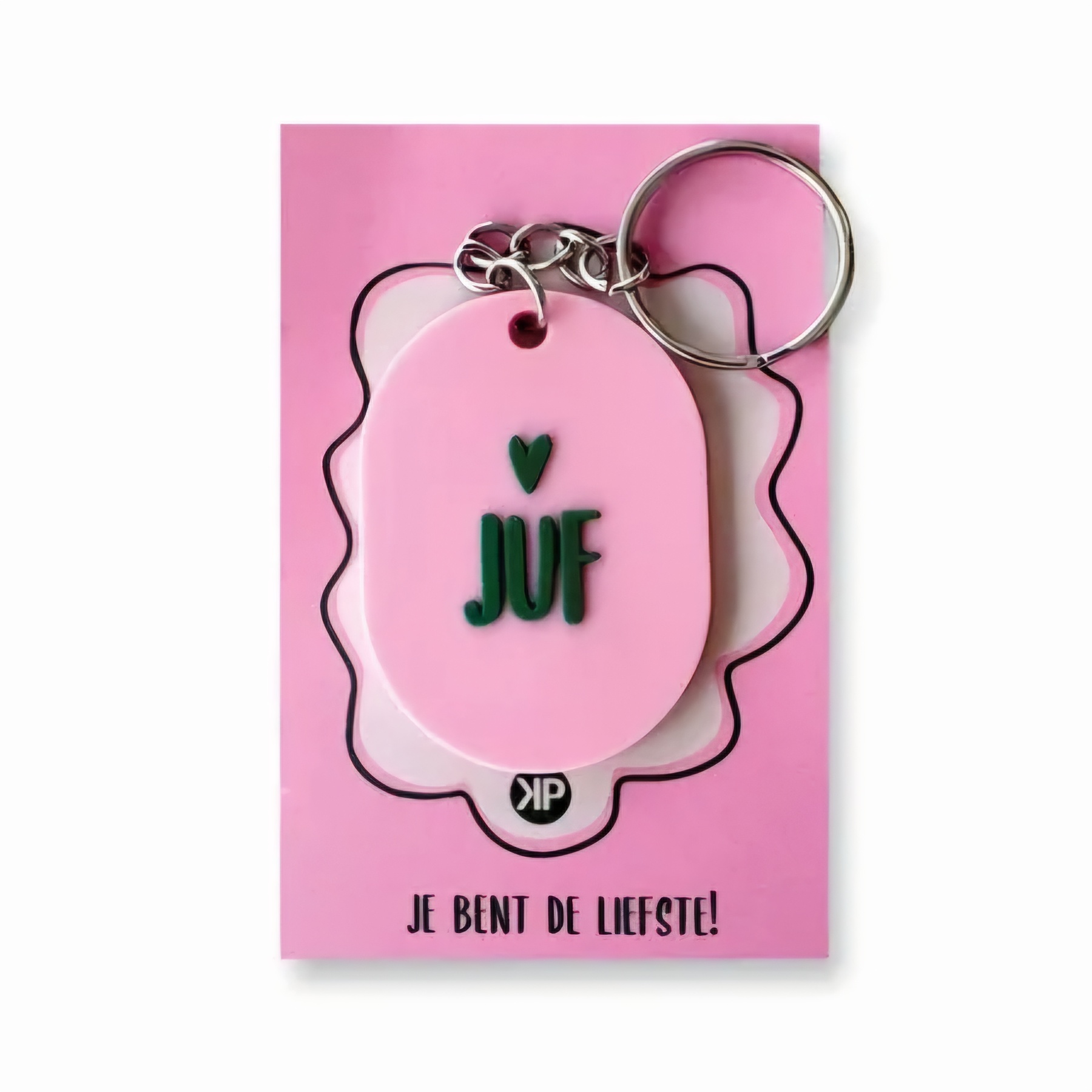 Sleutelhanger JUF - school - leerkracht