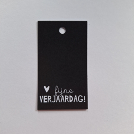 1x Cadeaulabel  "Fijne Verjaardag"