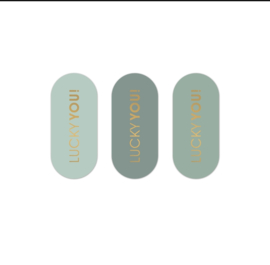 10x Sticker " Lucky You"