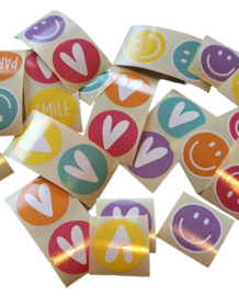 STICKERMIX 30 stuks HAPPY COLOR