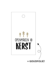 5x Cadeaulabel openmaken @kerst 