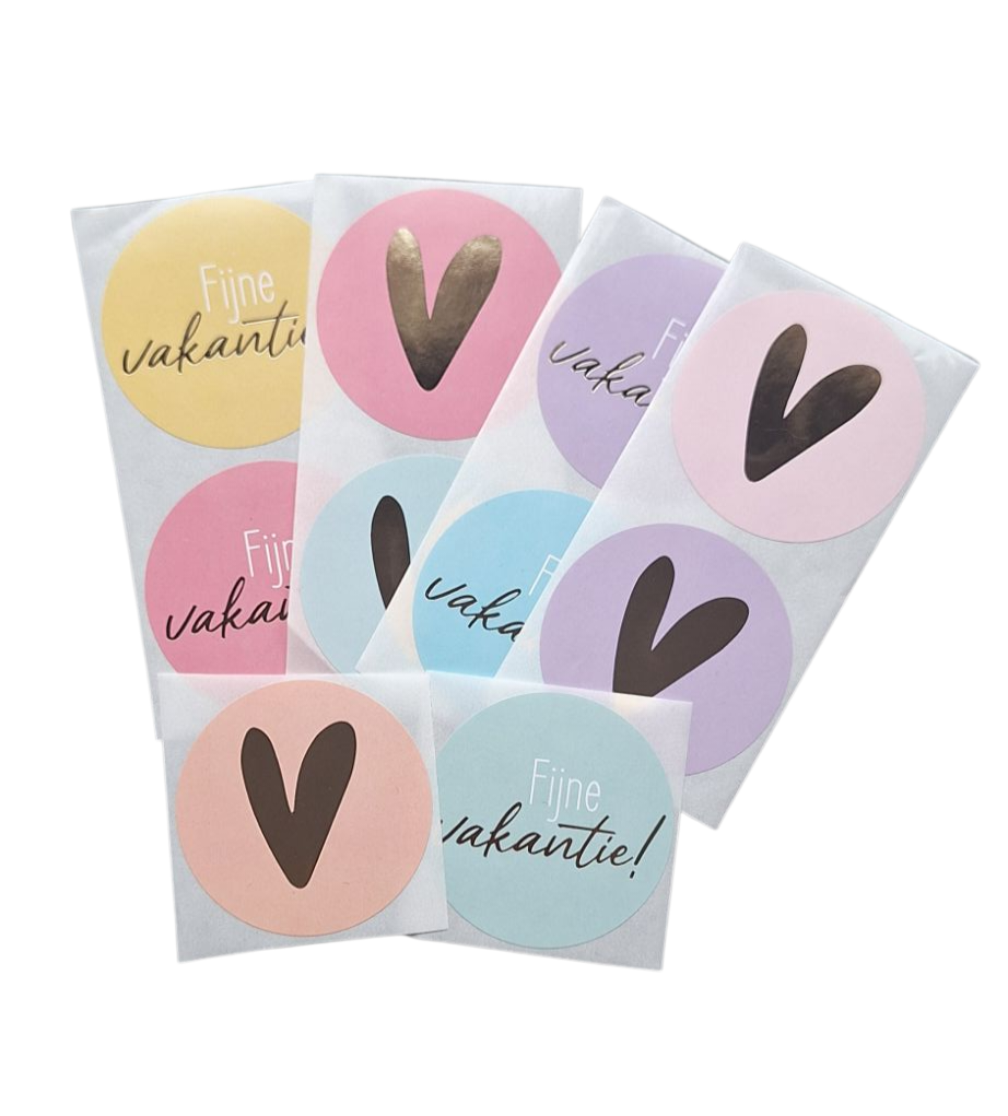 Stickermix 10 stuks voorjaar  liefde vakantie