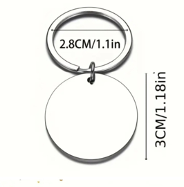 Sleutelhanger  Bee Happy - Vrolijk - opvrolijken - be happy - met zakje - Thank You label