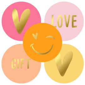 10 Stickers Happy Love