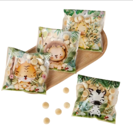 20x Cellofaan zakjes Jungle dieren