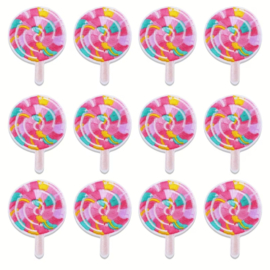 Embleem- IJsje - ijs - lolly -  6 x 4.5 cm - applicatie - opstrijken - strijken