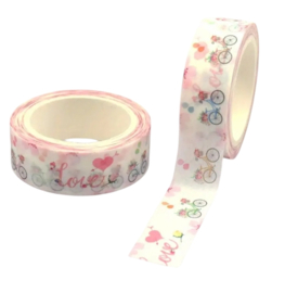 Washi Tape Love fiets