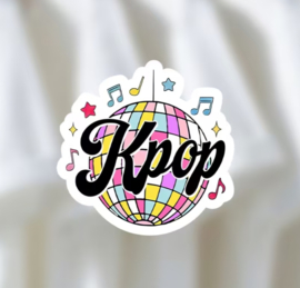 Embleem 2D voor op kleding stof - KPOP - discobal  - opstrijken - strijken - patch