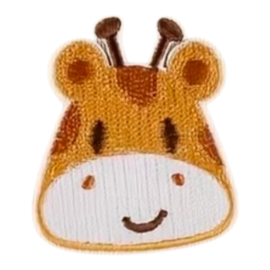 Embleem  - giraf - giraffe - 4.9 x 4.1cm - applicatie - opstrijken - strijken - patch