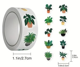 500x Stickers op rol Planten