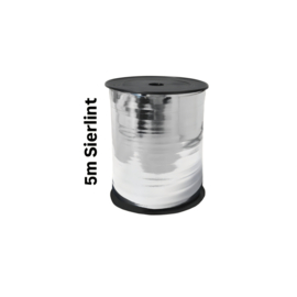 5m sierlint Glimmend Zilver - krullint