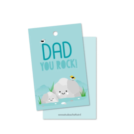Cadealabel " Dad you Rock"