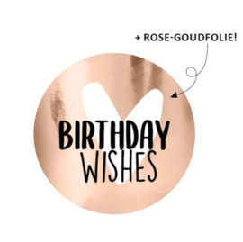 10x Sticker "Birthday Wishes"