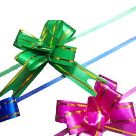 50x DIY linten trekstrik - cadeau versiering - strik - mini strikken