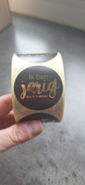 30x Sticker Ik Ben JARIG dus ik trakteer