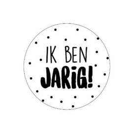 10x Sticker "Ik ben jarig "