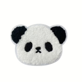 Embleem panda beer - 6 x 4.5 cm - applicatie - opstrijken - strijken