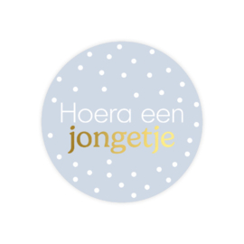 30x Sticker 'Hoera een Jongen'
