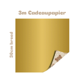 3m Cadeaupapier - Little Bear  - 30 cm - Baby - geboorte