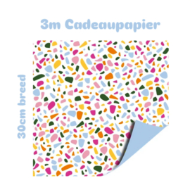 3m Cadeaupapier - Terrazzo - 30 cm - color
