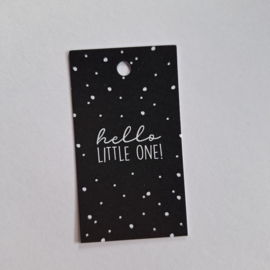 3x Cadeaulabel " Hello little one ! "