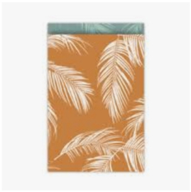 5x Palm Leaves wit roest 17x25cm