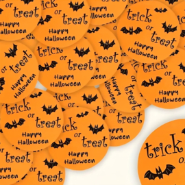 20x Sticker - Halloween - Trick of Treat - Happy halloween - uitdelen - inpakken - sluitzegel