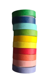 10x Rainbow washi Tape Small