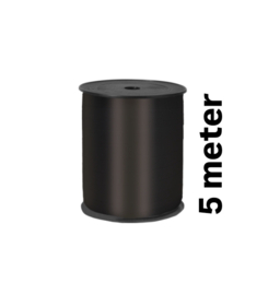 5m sierlint lint - zwart- krullint - cadeau versiering -