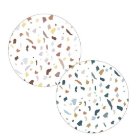 10x Sticker " Terrazzo" 2 kleuren