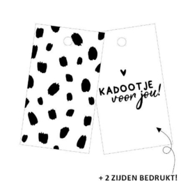 3x Label met "Kadootje voor jou!