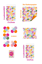 Inpakset Leopard color - voorjaar - vrolijk