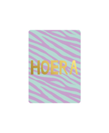 3x Cadeaukaart "HOERA"