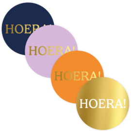 8x Sticker HOERA Mix