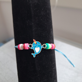 Armbandje kind Narwal wasvis